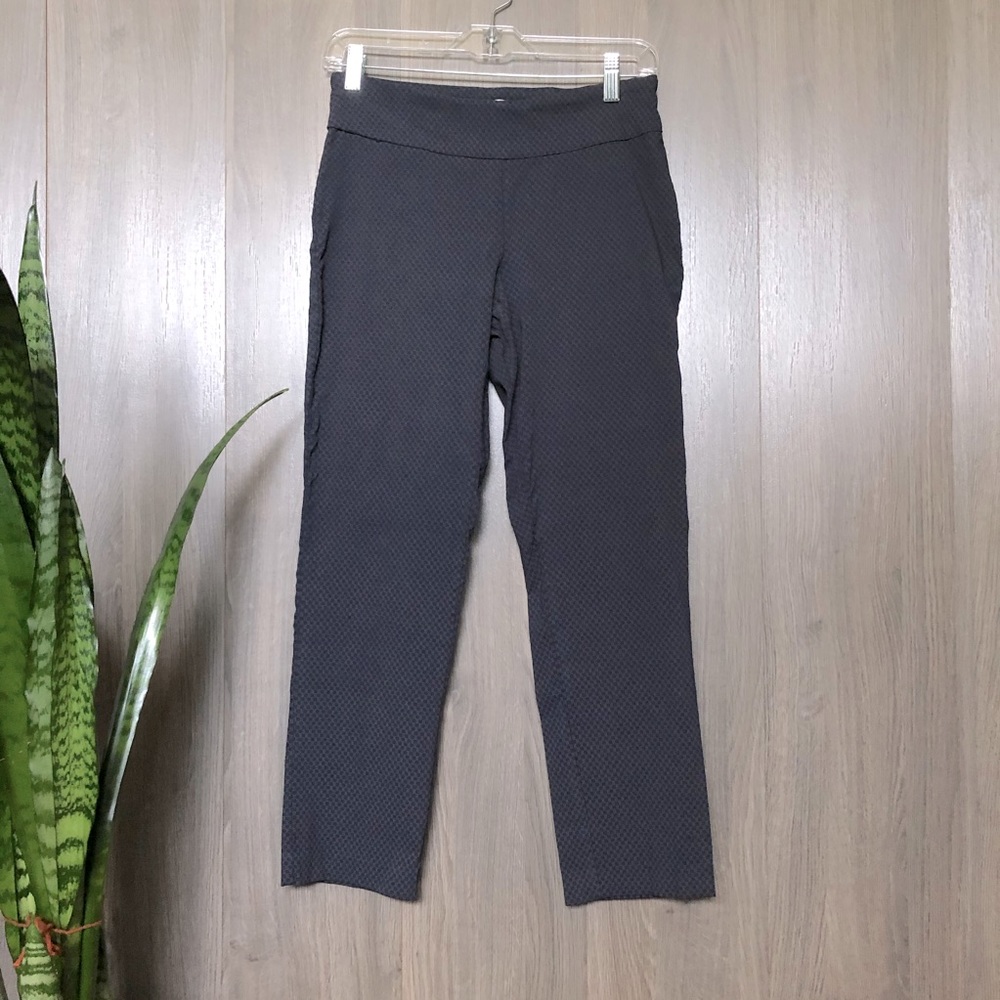 Patterned Blue Dress Pants